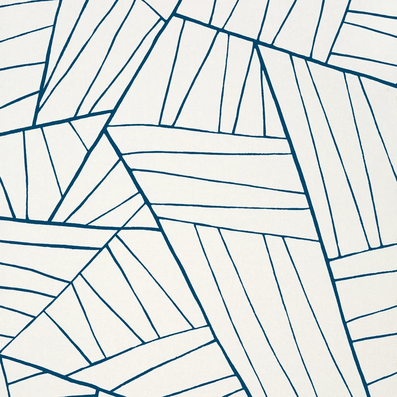 Thibaut Jordan — Navy on White Wallpaper wallpaper in Navy on White