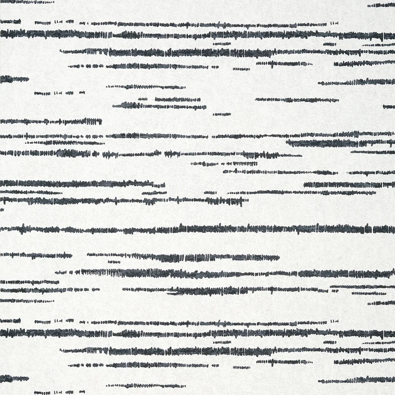 Thibaut Echo — Black on White Non Woven wallpaper in Black on White