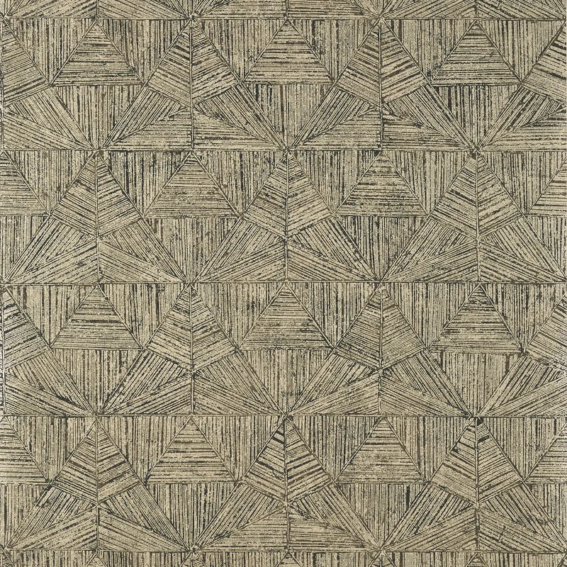 Thibaut Crystalla — Metallic Pewter on Black Wallpaper wallpaper in Metallic Pewter on Black