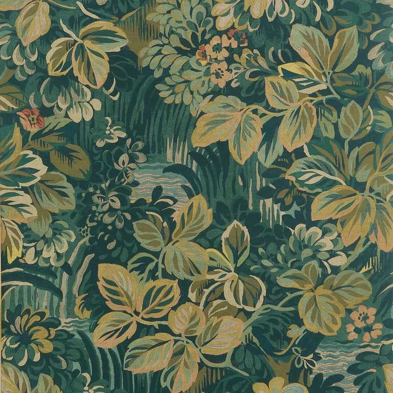 Thibaut Night Garden — Peacock Non Woven wallpaper in Peacock