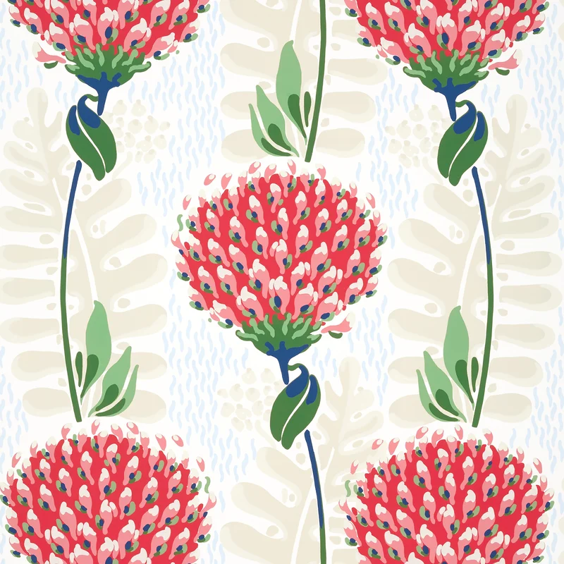 Thibaut Tiverton — Red Wallpaper wallpaper in Red