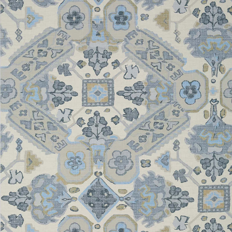 Thibaut Persian Carpet — Grey and Beige Wallpaper wallpaper in Grey and Beige