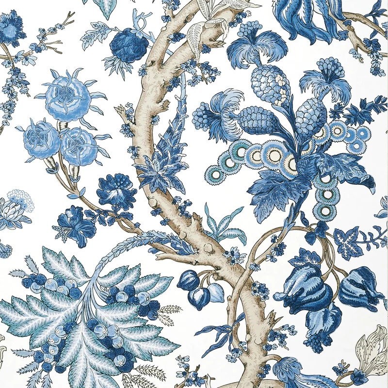 Thibaut Chatelain — Blue and White Wallpaper wallpaper in Blue and White