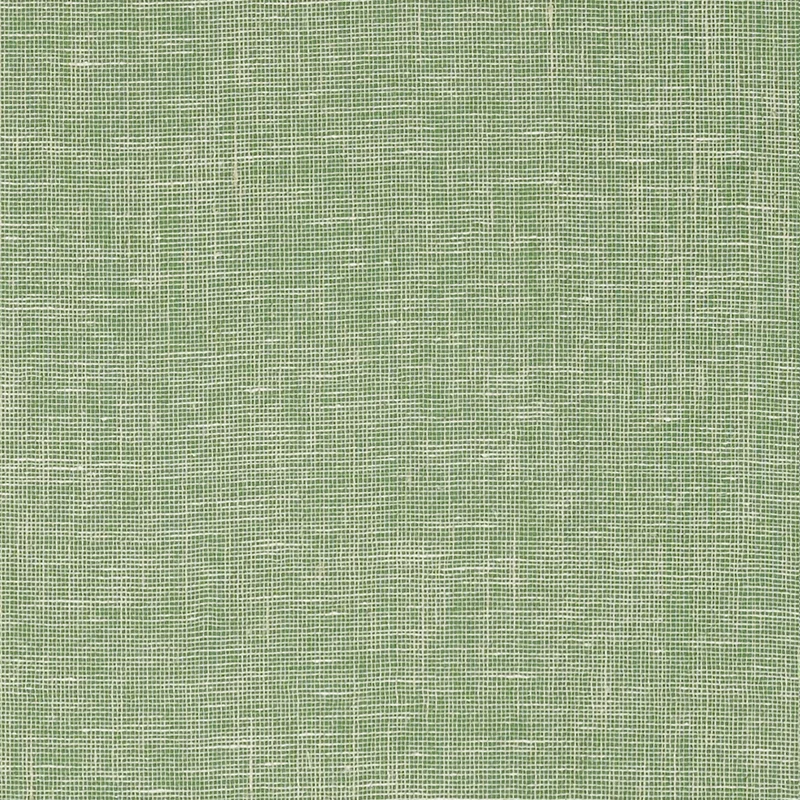 Thibaut Villa Garden Texture — Green Linen Mesh on Non Woven wallpaper in Green