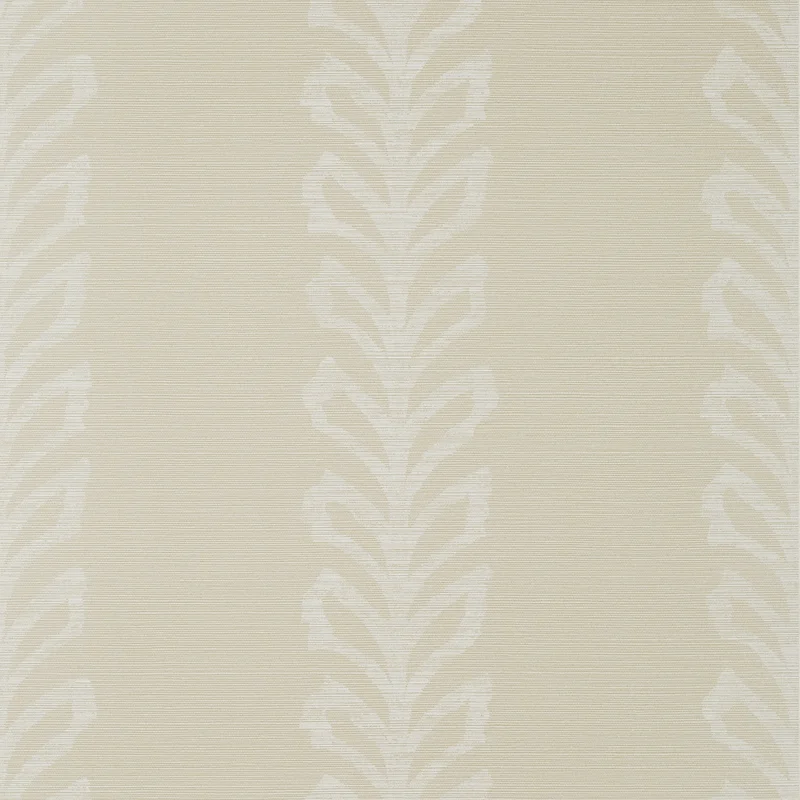 Thibaut Evia — Light Taupe and White Embossed Vinyl on Non Woven wallpaper in Light Taupe and White