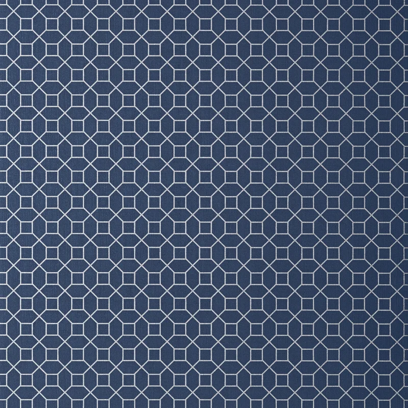Thibaut Farris — Silver on Navy wallpaper