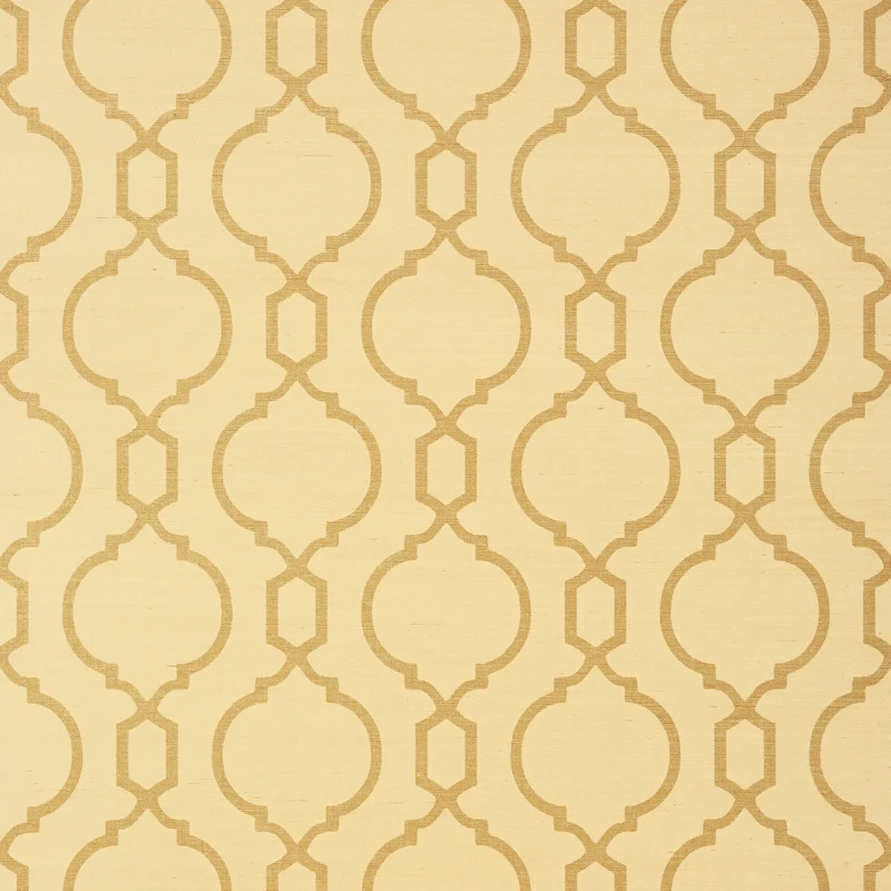 Thibaut Cortney — Metallic Gold on Beige wallpaper