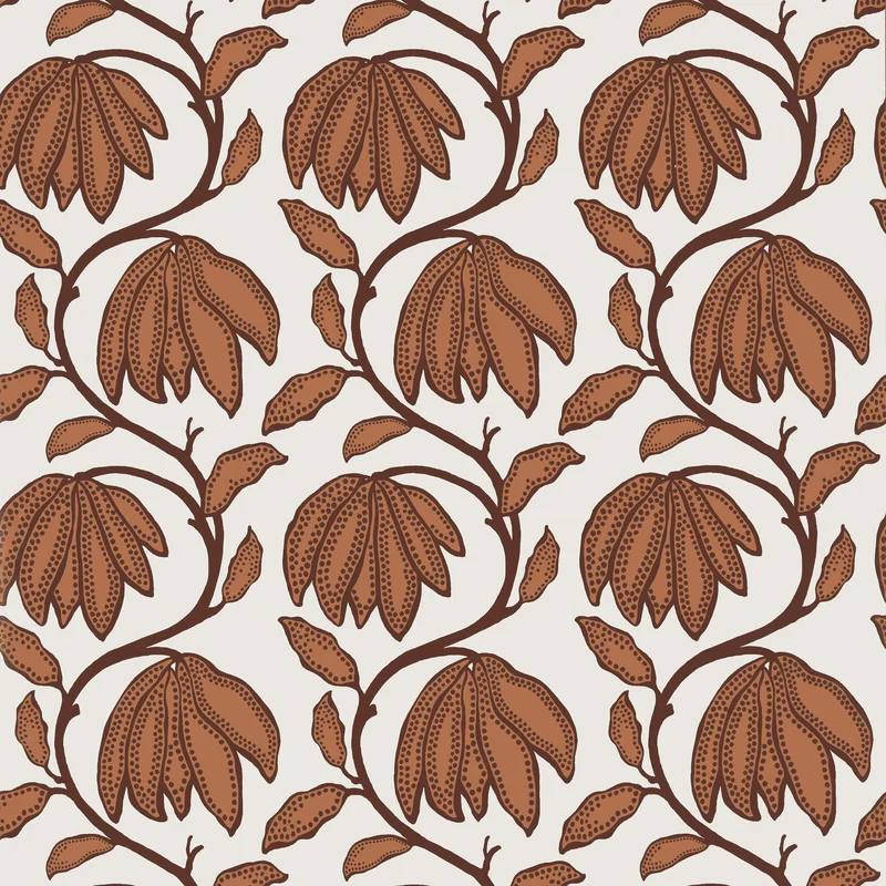 Thibaut Desert Flower — Ochre Non Woven wallpaper in Ochre