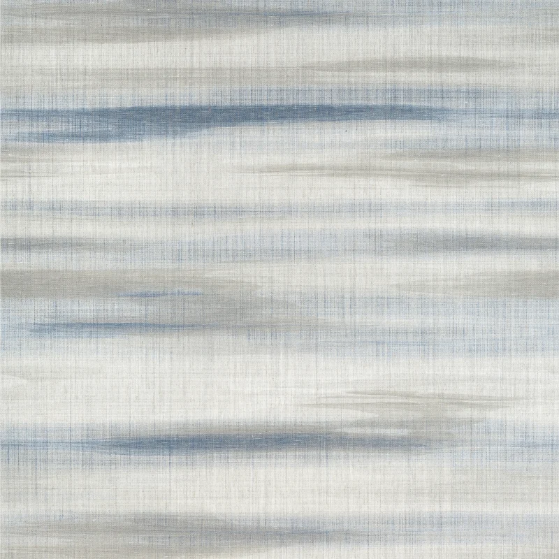 Thibaut Equinox — Blue and Beige Linen Mesh on Non Woven wallpaper in Blue and Beige