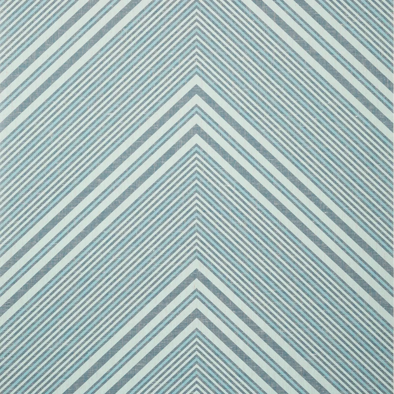 Thibaut Elevation — Navy and Aqua Linen Mesh on Non Woven wallpaper in Navy and Aqua
