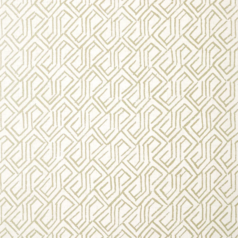 Thibaut Tortona — Metallic Gold on Cream Non Woven wallpaper in Metallic Gold on Cream