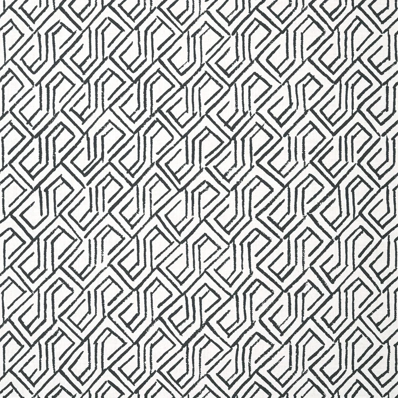 Thibaut Tortona — Black and White Non Woven wallpaper in Black and White