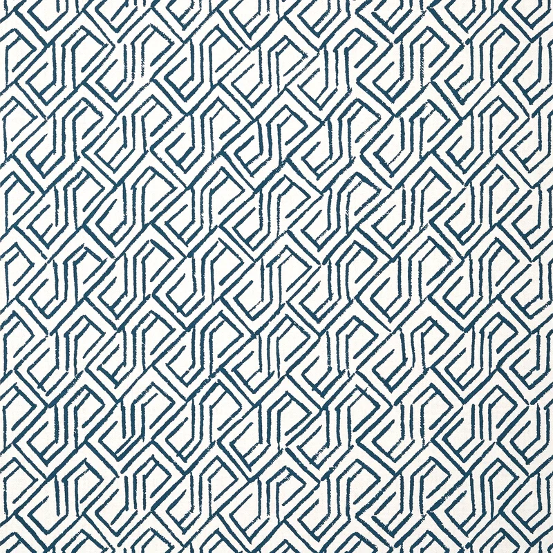 Thibaut Tortona — Navy and White Non Woven wallpaper in Navy and White