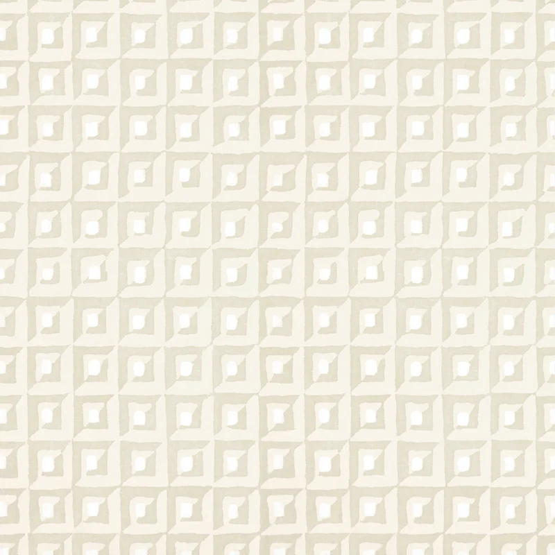 Thibaut Square Dance — Beige Embossed Vinyl on Non Woven wallpaper in Beige
