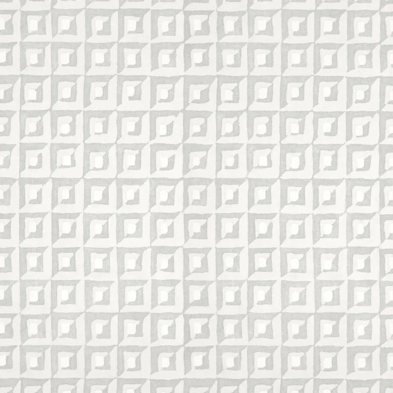 Thibaut Square Dance — Grey Embossed Vinyl on Non Woven wallpaper in Grey