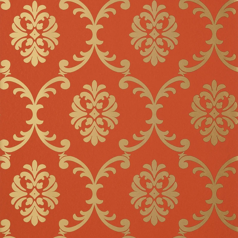Thibaut Bastille — Coral Non Woven Wallpaper wallpaper in Coral