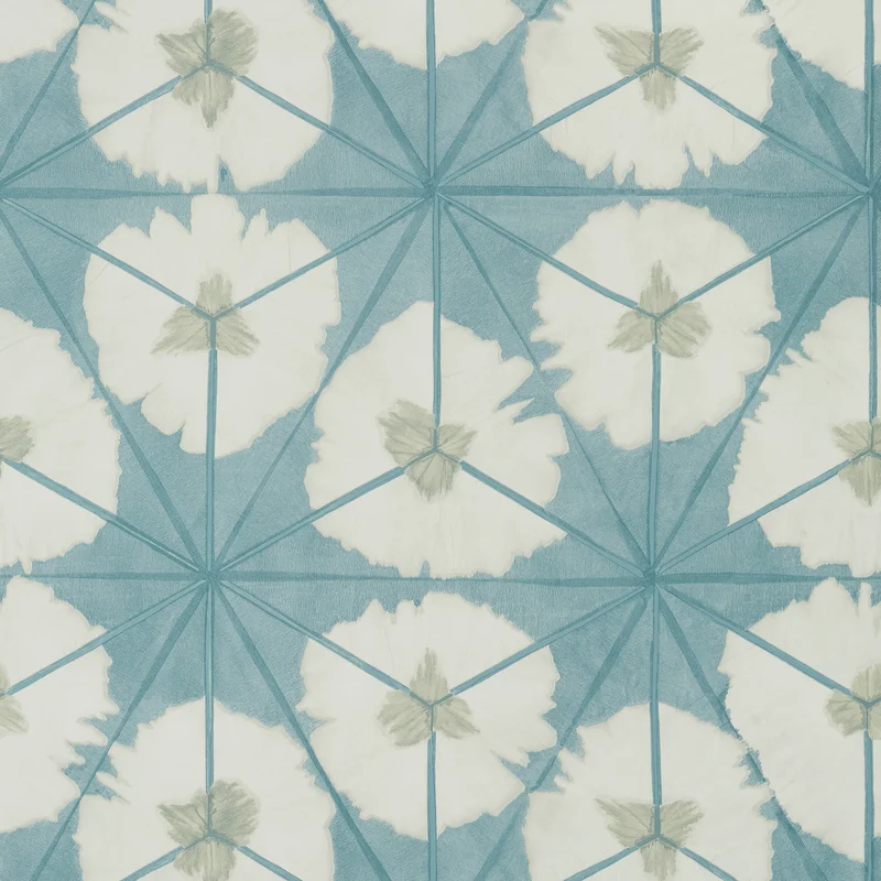Thibaut Sunburst — Aqua Wallpaper wallpaper in Aqua