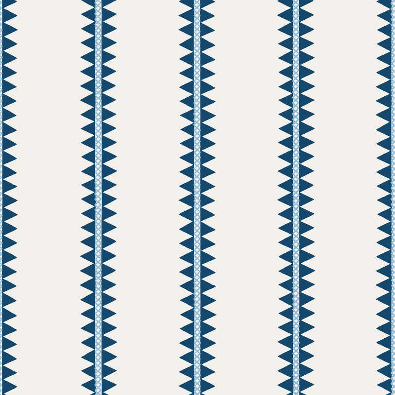 Thibaut Reno Stripe — Navy Wallpaper wallpaper in Navy