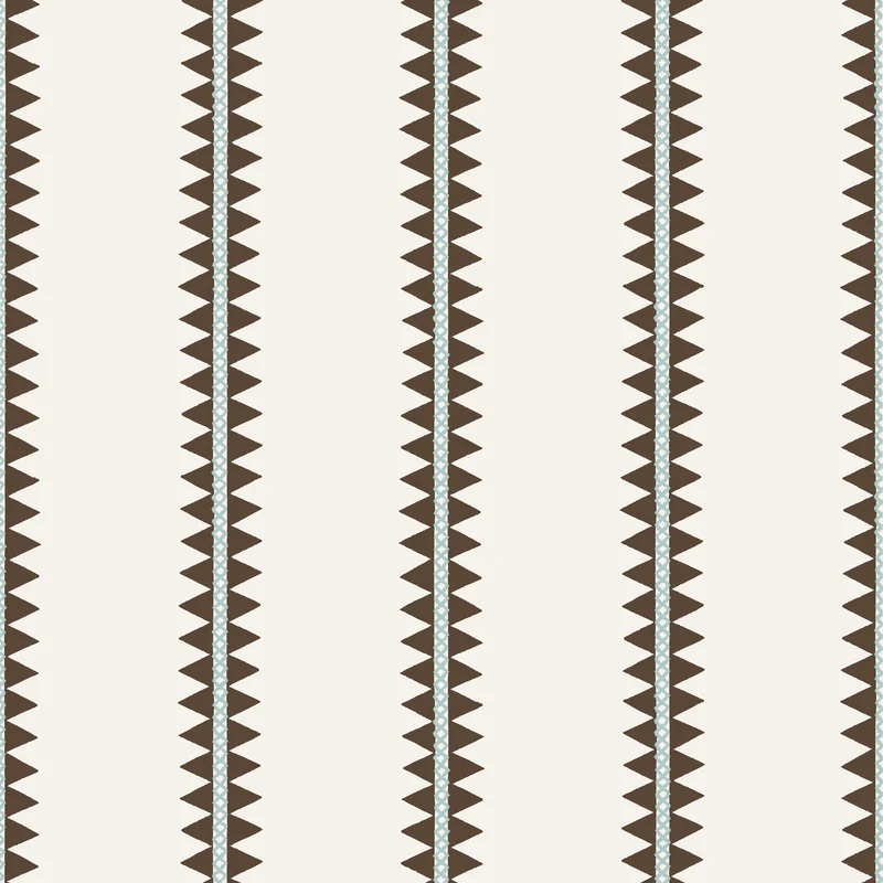 Thibaut Reno Stripe — Brown Wallpaper wallpaper in Brown