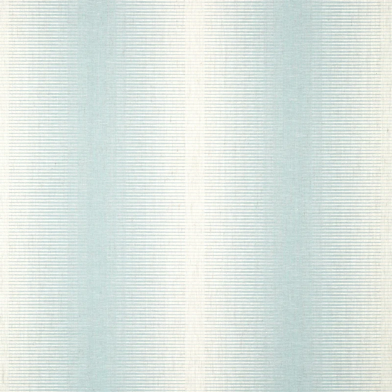 Thibaut Bozeman Stripe — Spa Blue Linen Mesh on Non Woven wallpaper in Spa Blue