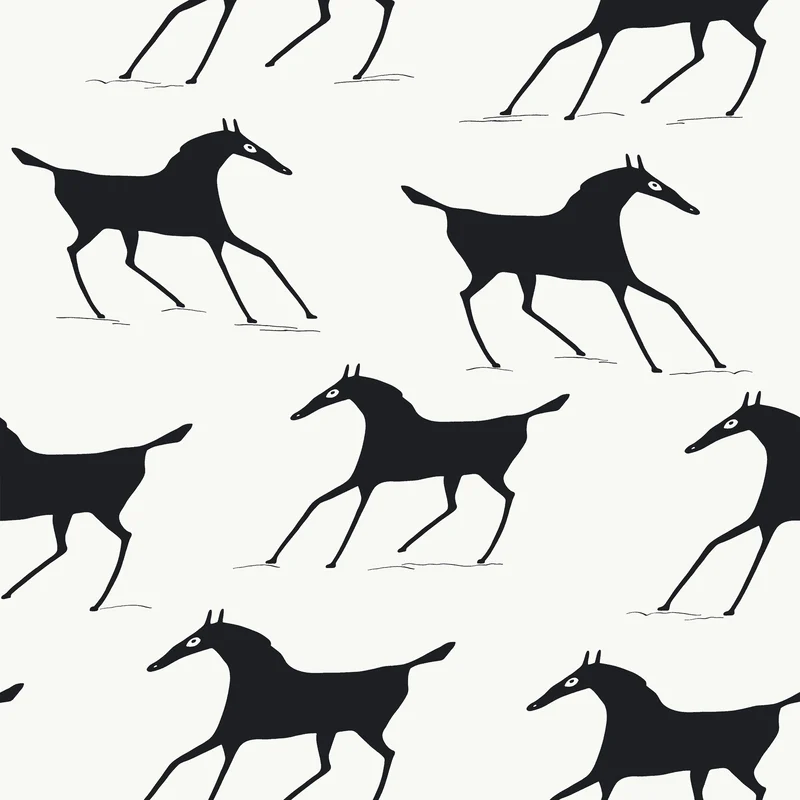 Thibaut Marlborough Downs — Black and White Wallpaper wallpaper in Black and White