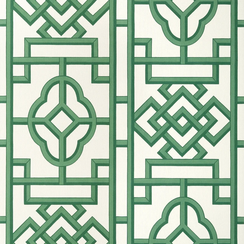 Thibaut Gateway — Emerald Embossed Vinyl on Non Woven wallpaper in Emerald