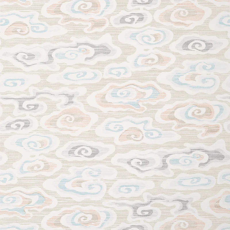 Thibaut Clear Clouds — Beige Embossed Vinyl on Non Woven wallpaper in Beige