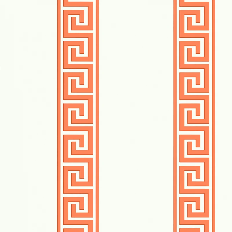 Thibaut Andreas Stripe — Coral wallpaper