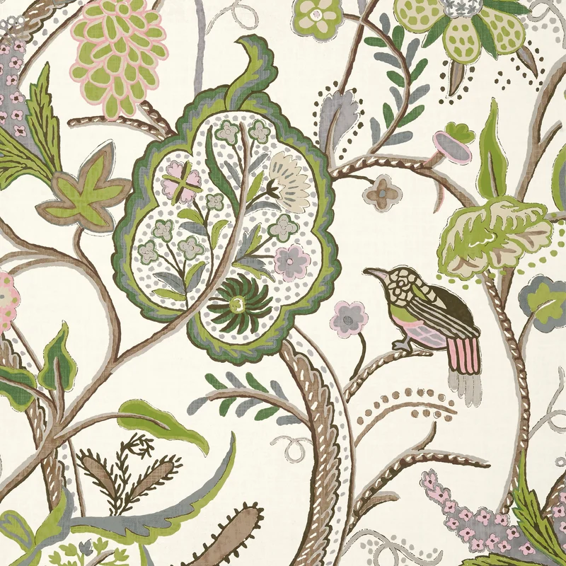 Thibaut Windsor — Brown and Green Non Woven wallpaper in Brown and Green
