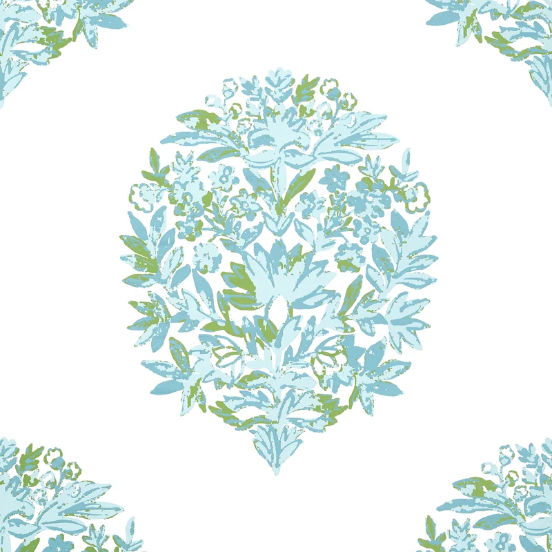 Thibaut Ridgefield — Green and Spa Wallpaper wallpaper in Green and Spa
