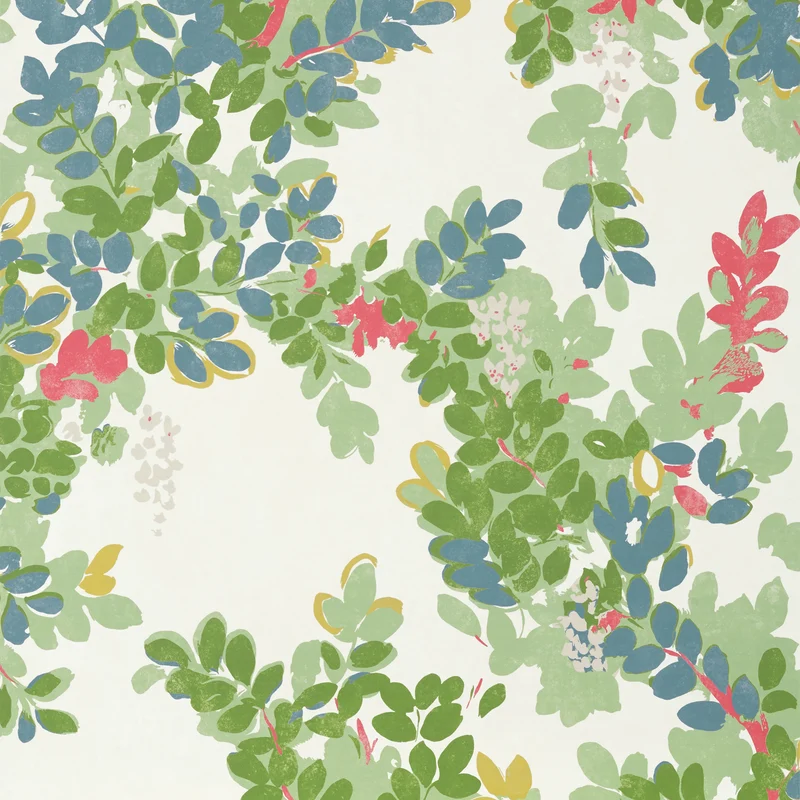 Thibaut Central Park — Green Non Woven wallpaper in Green