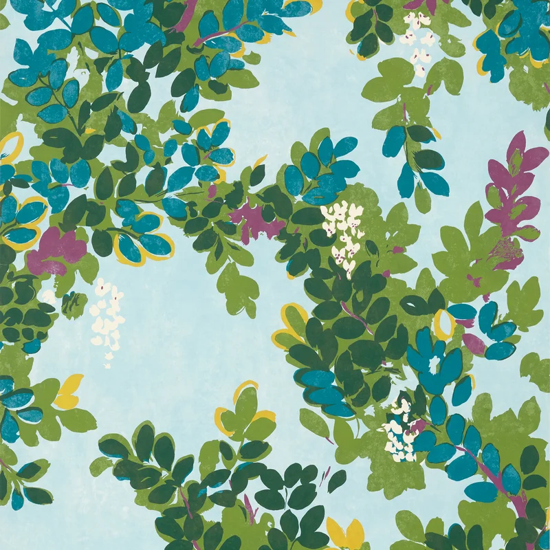 Thibaut Central Park — Sky Blue Non Woven wallpaper in Sky Blue