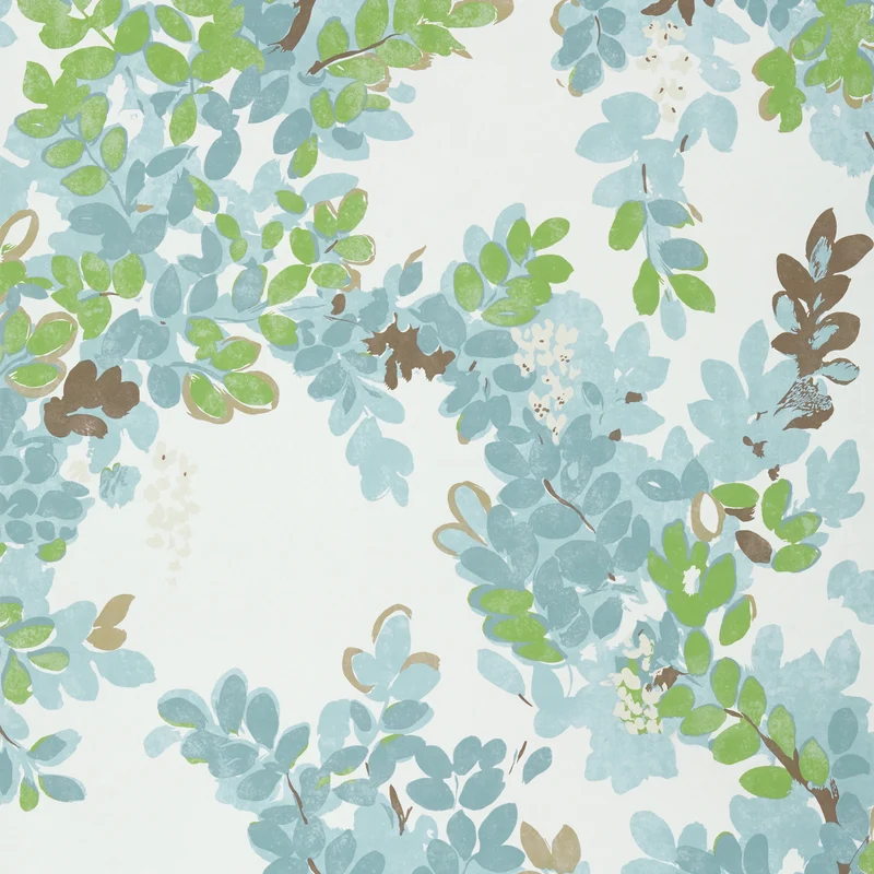 Thibaut Central Park — Spa Blue Non Woven wallpaper in Spa Blue