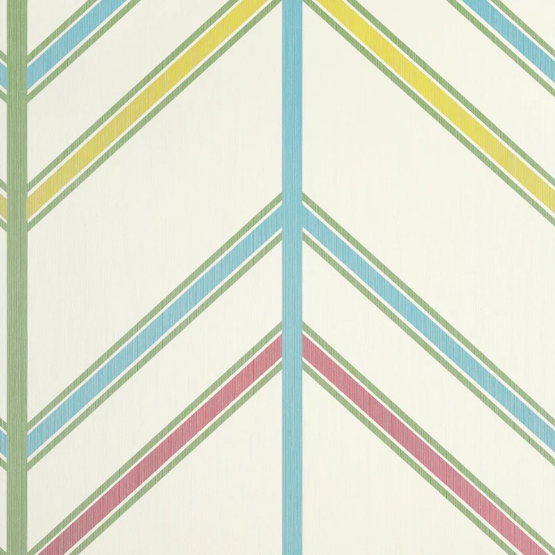 Thibaut Ventura — Pink and Green String on Paper wallpaper in Pink and Green