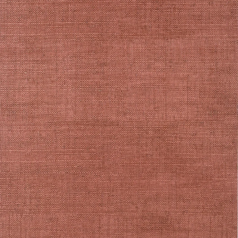 Thibaut Bankun Raffia — Red Embossed Vinyl on Osnaburg wallpaper in Red