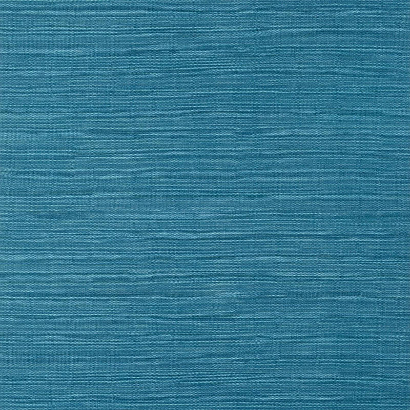 Thibaut Luta Sisal — Turquoise Embossed Vinyl on Non Woven wallpaper in Turquoise