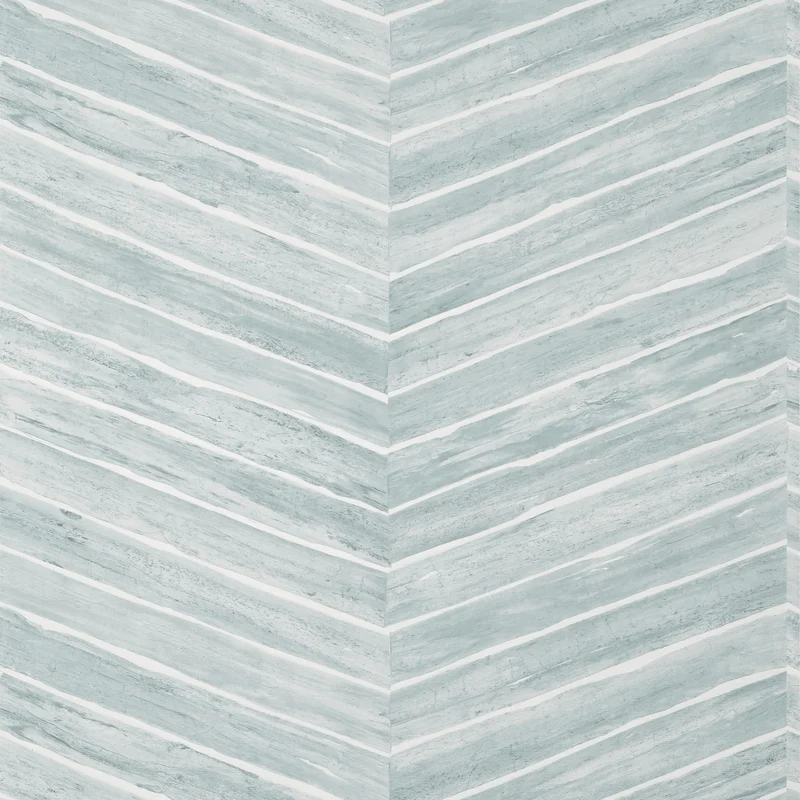 Thibaut Wood Herringbone — Slate Embossed Vinyl on Non Woven wallpaper in Slate