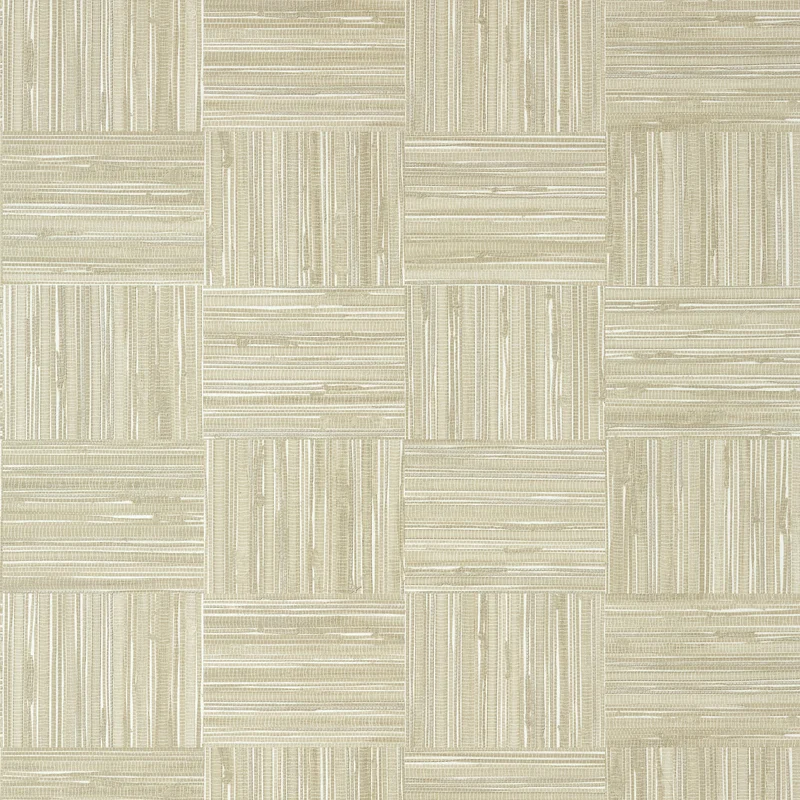 Thibaut Bayshore Basket — Taupe Embossed Vinyl on Non Woven wallpaper in Taupe