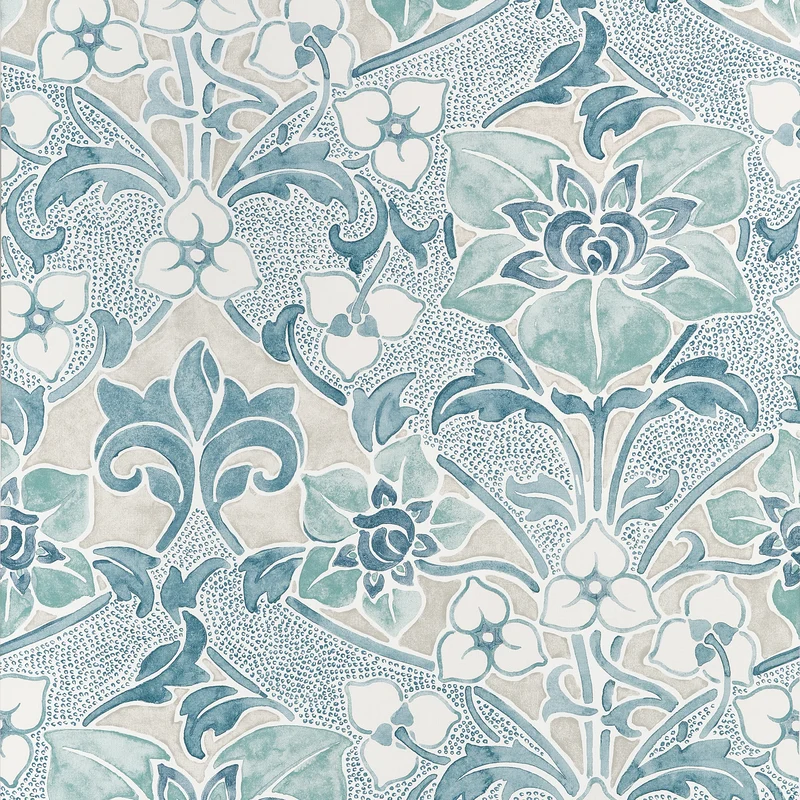 Thibaut Woodford — Spa Blue Non Woven wallpaper in Spa Blue