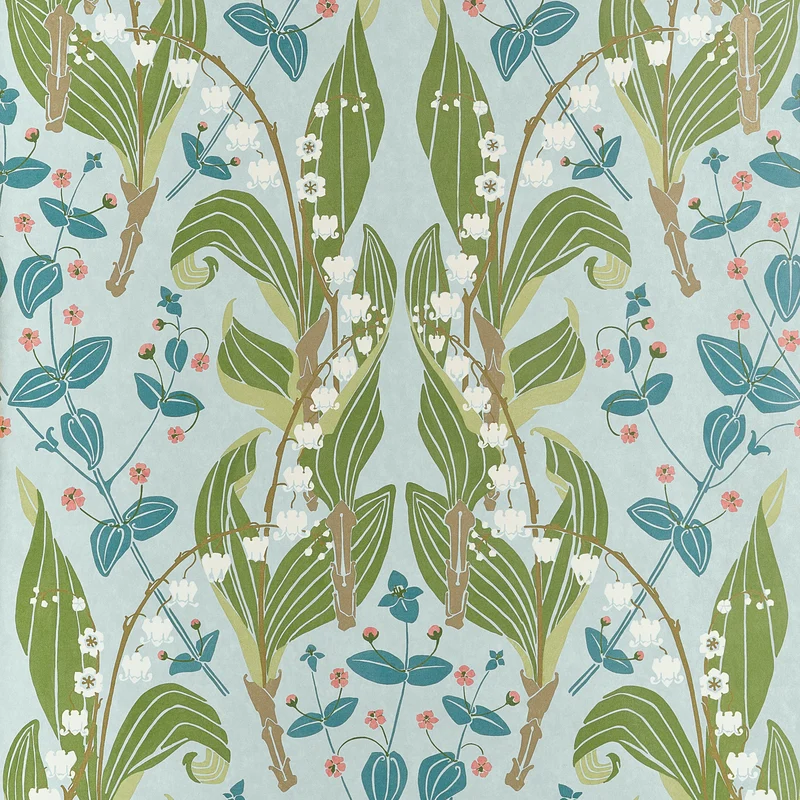 Thibaut Harbor Springs — Spa Blue Non Woven wallpaper in Spa Blue