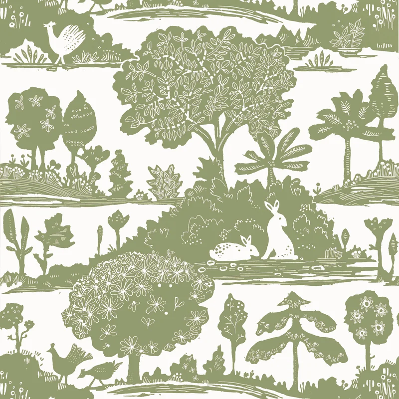 Thibaut La ForêT — Sage Non Woven wallpaper in Sage