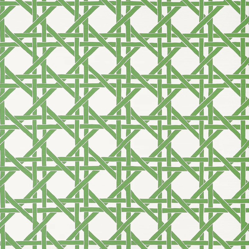 Thibaut Canary Trellis — Green Embossed Vinyl on Non Woven wallpaper in Green