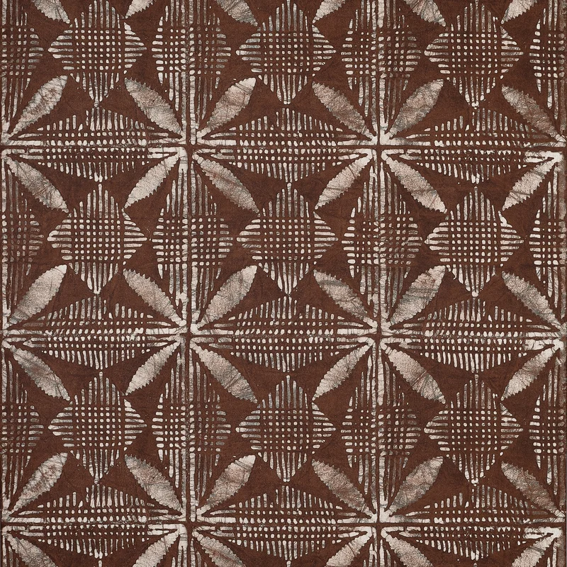 Thibaut Tortuga Batik — Brown Non Woven wallpaper in Brown