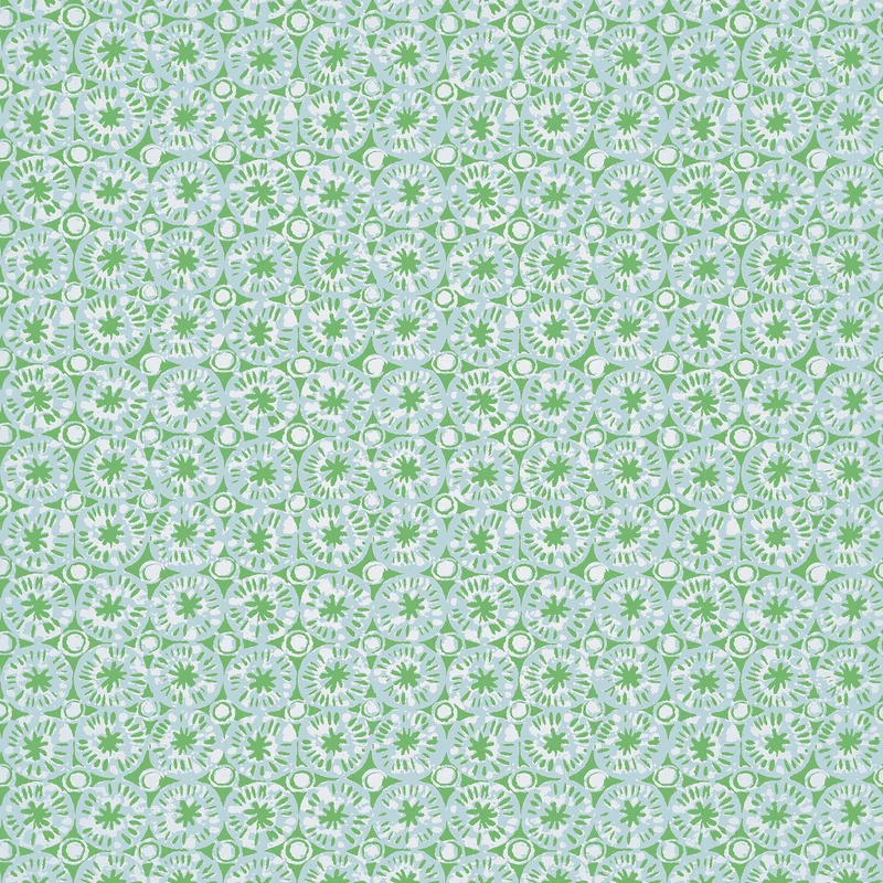 Thibaut Sand Dollar — Green and Blue Non Woven wallpaper in Green and Blue