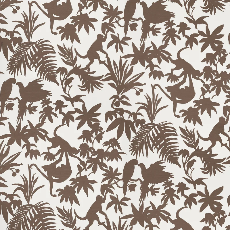 Thibaut St. Kitts — Brown Vinyl Coated on Paper wallpaper in Brown