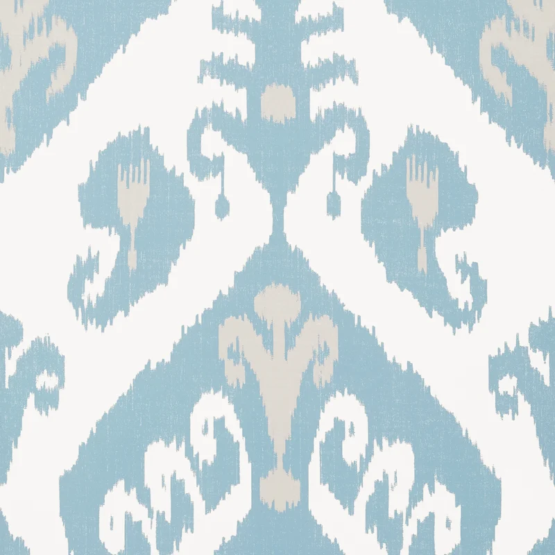 Thibaut Indies Ikat — French Blue Wallpaper wallpaper in French Blue