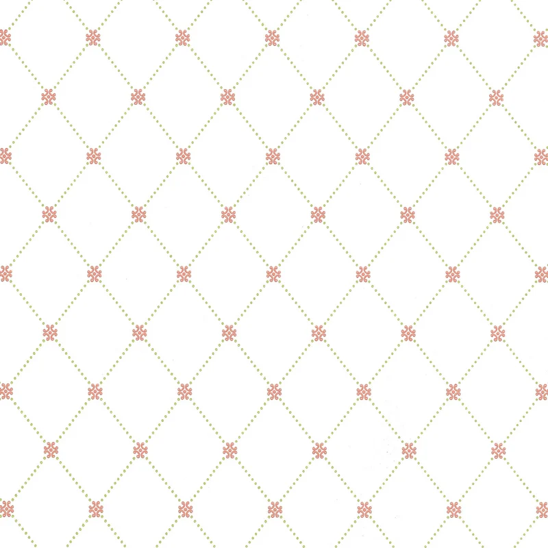 Thibaut Wilton Trellis — Pink and Green Wallpaper wallpaper in Pink and Green