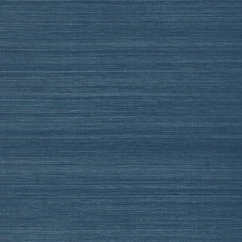 Thibaut Windward Sisal — Navy Sisal on Paper wallpaper in Navy