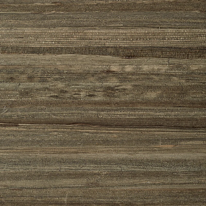 Thibaut La Palma — Charcoal Banana Stem Fiber on Non Woven wallpaper in Charcoal