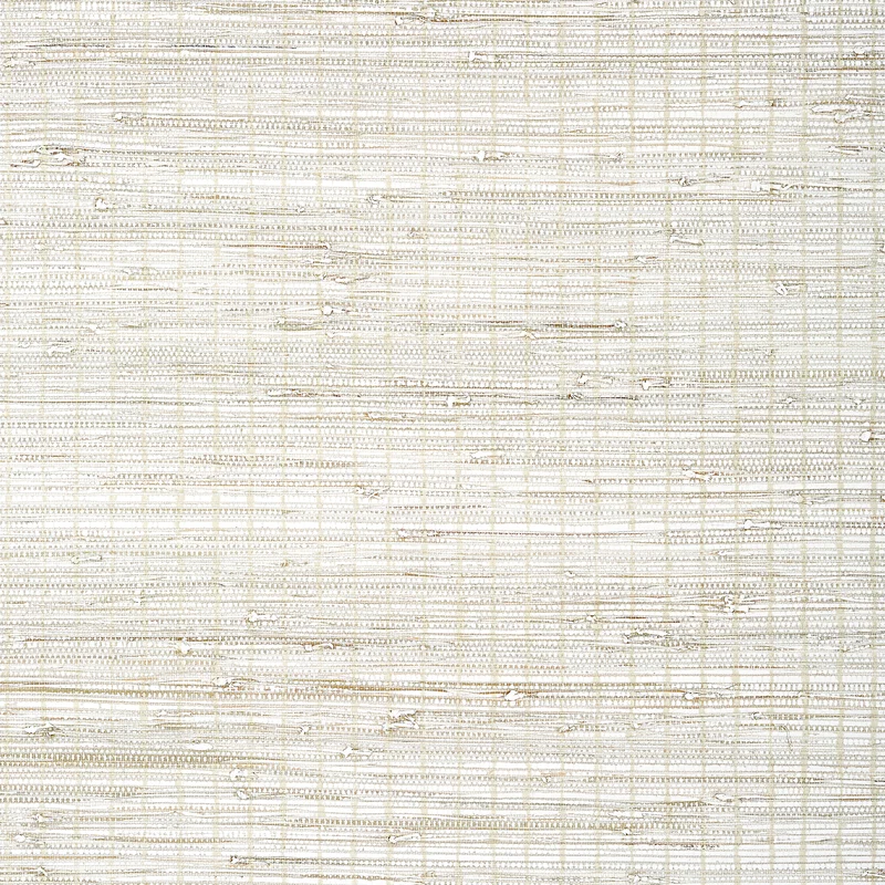 Thibaut Sutton Stripe — Beige on White Grass on Non Woven wallpaper in Beige on White